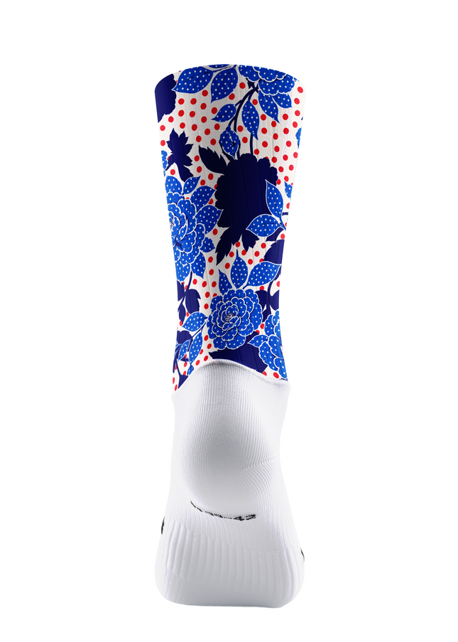 ROCKBROS Women's Indigo Bloom & Polka Mix All-Weather Pro Aero Set