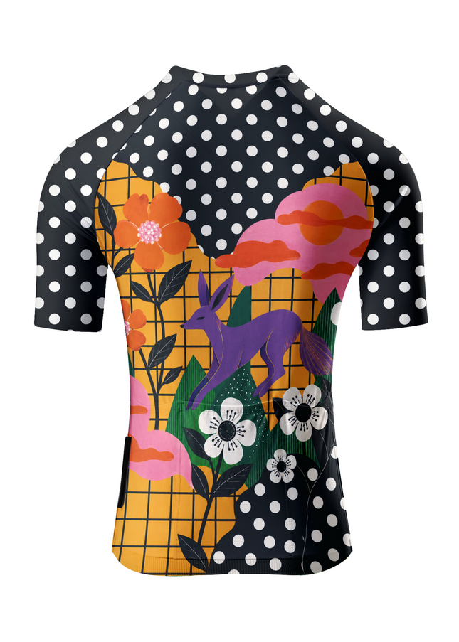 ROCKBROS Women's Enchanted Fox & Polka Dot Hybrid Pro Aero Cycling Set