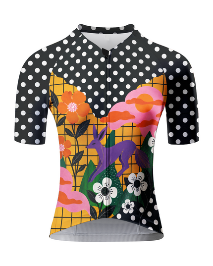 ROCKBROS Women's Enchanted Fox & Polka Dot Hybrid Pro Aero Cycling Set