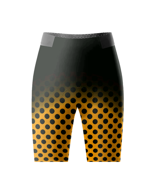 ROCKBROS Women's Sunset Amber Polka Dot Gradient Cycling Shorts