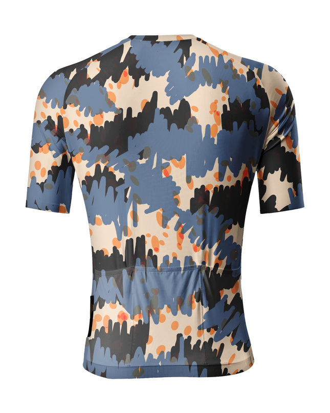ROCKBROS Men's Abstract Scribble Pro Aero Cycling Jersey