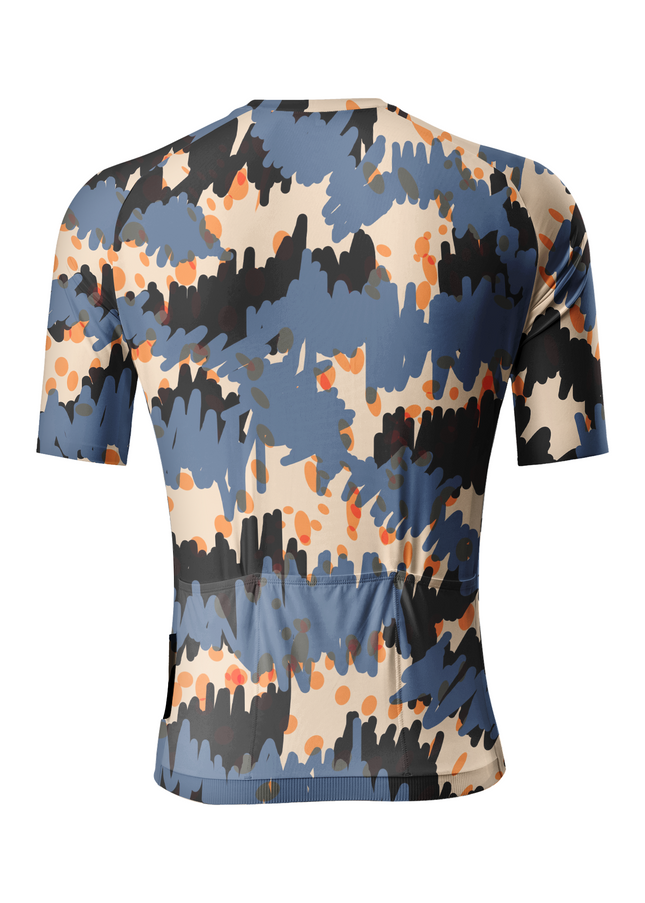 ROCKBROS Men's Abstract Scribble Pro Aero Cycling Jersey