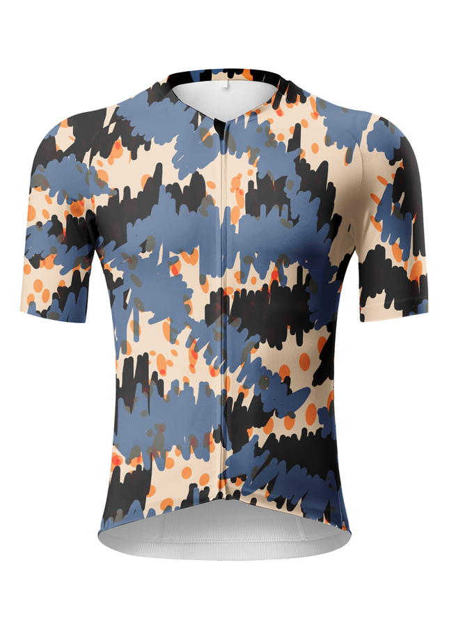ROCKBROS Men's Abstract Scribble Pro Aero Cycling Jersey