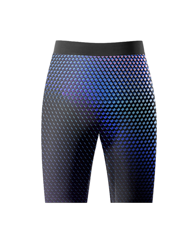 ROCKBROS Men's Neo-Pulse Digital Gradient Abstract Art Cycling Shorts