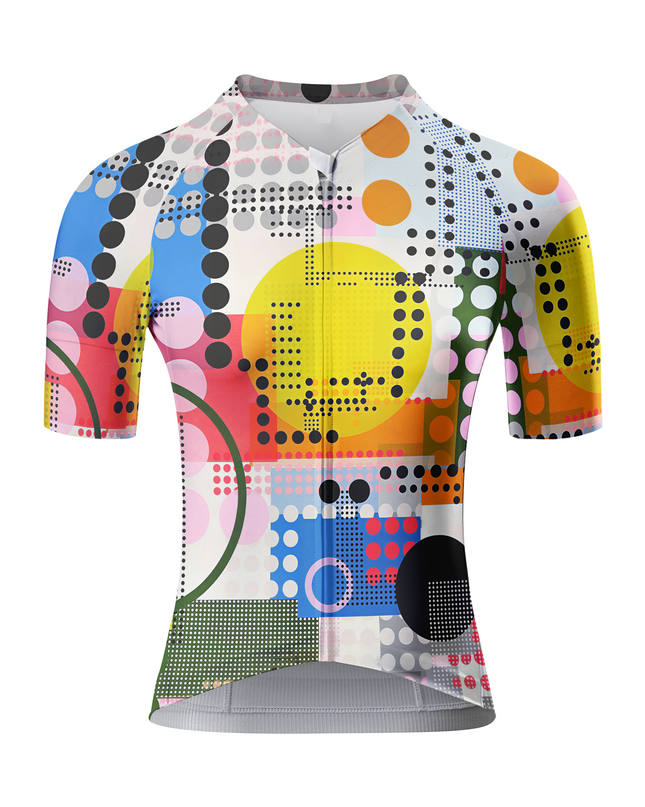 ROCKBROS Women's Bauhaus Multidimensional Collage Pro Short-Sleeve Jersey