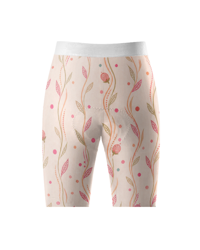 ROCKBROS Women's Retro Meadow Performance Cycling Shorts