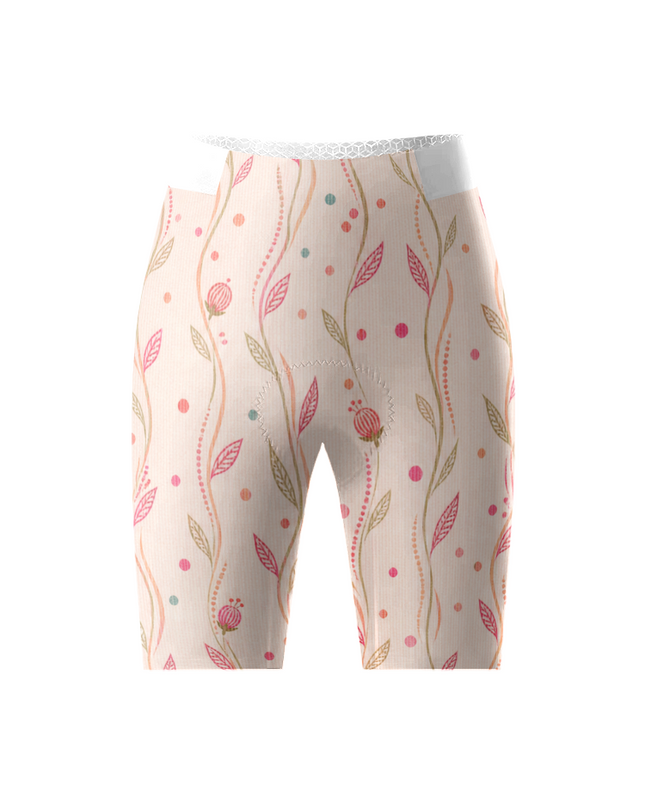 ROCKBROS Women's Retro Meadow Performance Cycling Shorts
