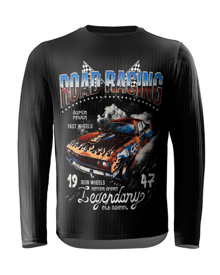 ROCKBROS Road Racing Retro Flame Legendary Old School Sport Sweatshirt