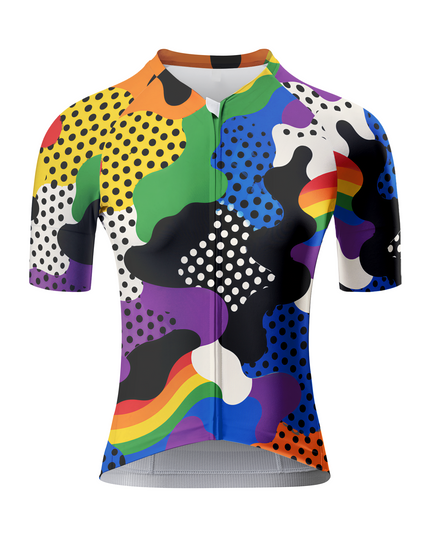 ROCKBROS Pride Month Edition Kaleidoscope Dot Pro Aero Cycling Jersey