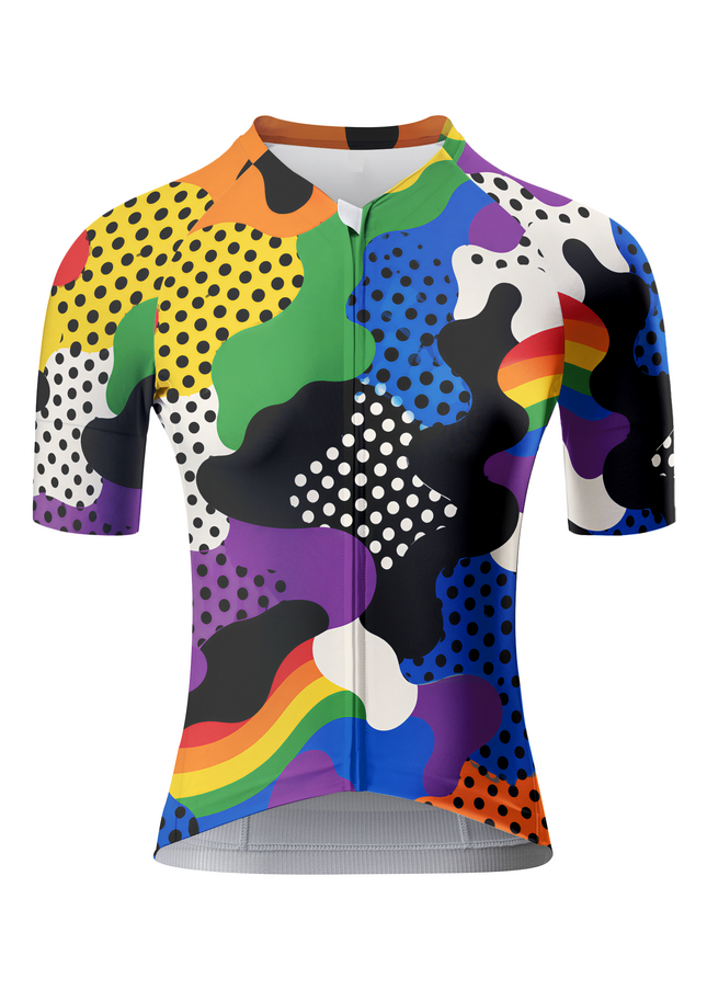 ROCKBROS Pride Month Edition Kaleidoscope Dot Pro Aero Cycling Jersey