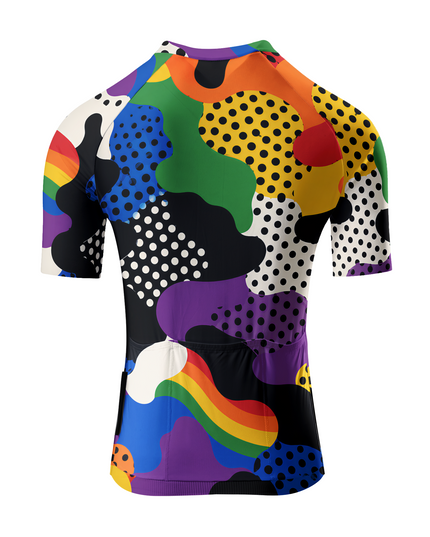 ROCKBROS Pride Month Edition Kaleidoscope Dot Pro Aero Cycling Jersey