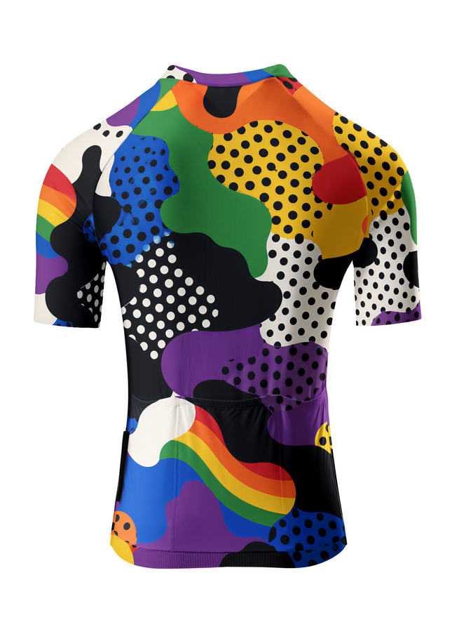 ROCKBROS Pride Month Edition Kaleidoscope Dot Pro Aero Cycling Jersey