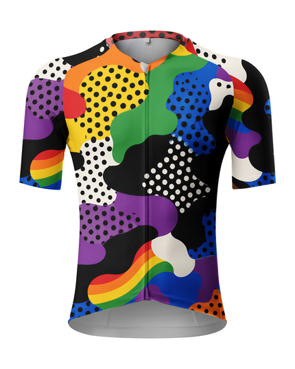ROCKBROS Pride Month Edition Kaleidoscope Dot Elite Fitted Aero Jersey