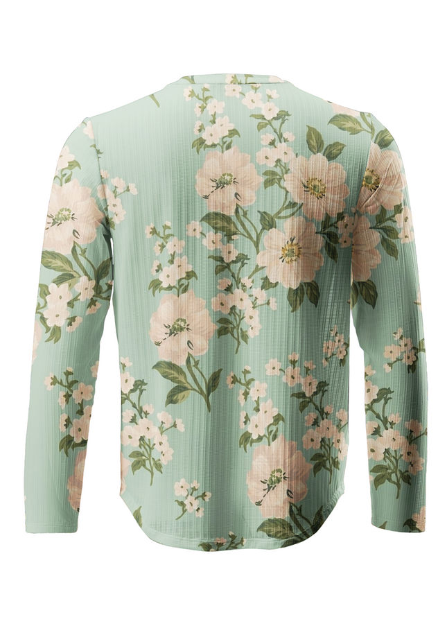 ROCKBROS Wild Garden Vintage Floral Fleece Sweatshirt
