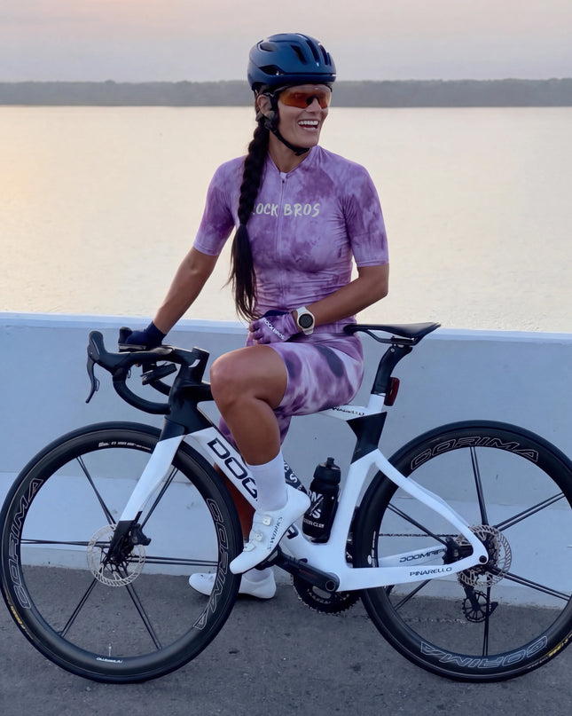 ROCKBROS Women's Lavender Mist Tie-Dye Pro Aero Jersey
