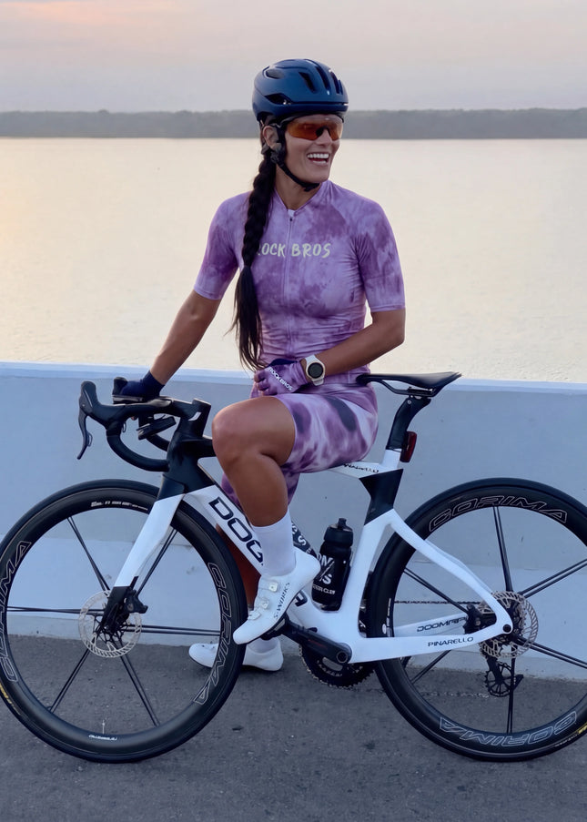 ROCKBROS Women's Lavender Mist Tie-Dye Pro Aero Jersey
