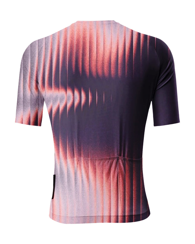 ROCKBROS Men's Abstract Layered Shapes Performance Cycling Jersey