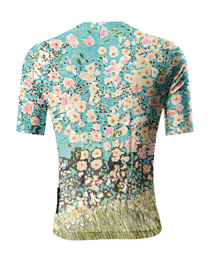 ROCKBROS Men's Impressionist Floral Oil Painting Cycling Jersey
