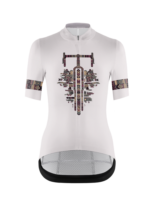 RockBros Women's "Ethno-Mech" Symmetrical Totem Cycling Jersey