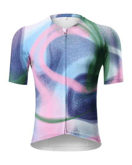 ROCKBROS Men's Pastel Dream Dye-up Pro Aero Cycling Jersey
