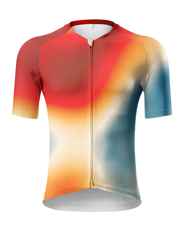 ROCKBROS Men's Thermal Aura Abstract Art Pro Aero Cycling Jersey