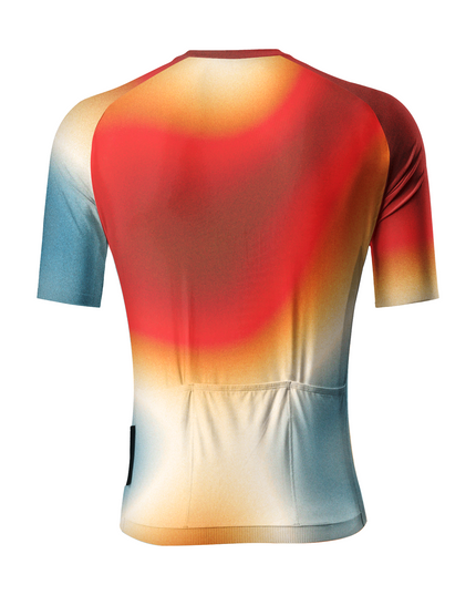 ROCKBROS Men's Thermal Aura Abstract Art Pro Aero Cycling Jersey