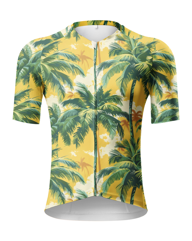 ROCKBROS Men's Tropic Paradise Nature Print Pro Aero Cycling Jersey