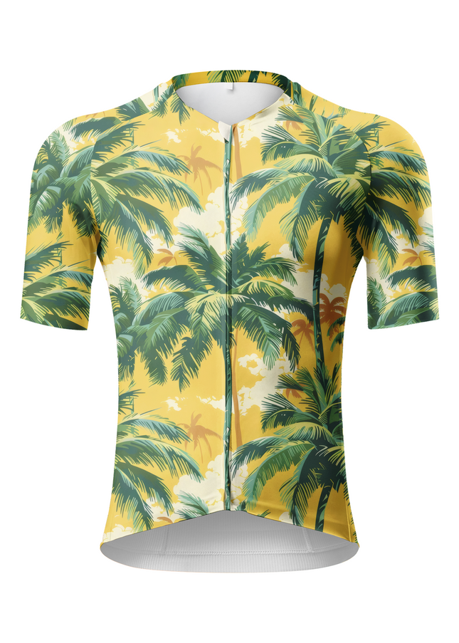 ROCKBROS Men's Tropic Paradise Nature Print Pro Aero Cycling Jersey
