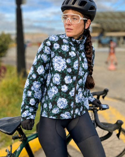 Vintage Blue Bloom Heritage Pro Aero Windbreaker Jacket