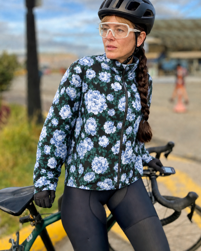 Vintage Blue Bloom Heritage Pro Aero Windbreaker Jacket
