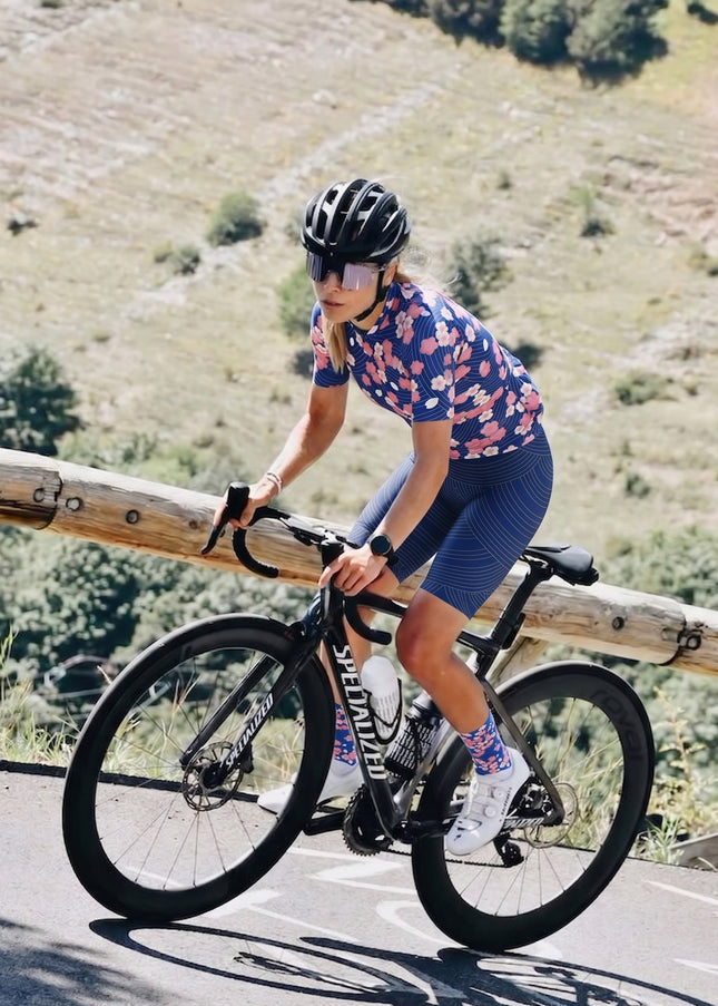 ROCKBROS Women's Japanese Sakura Floral Breathable Cycling Set