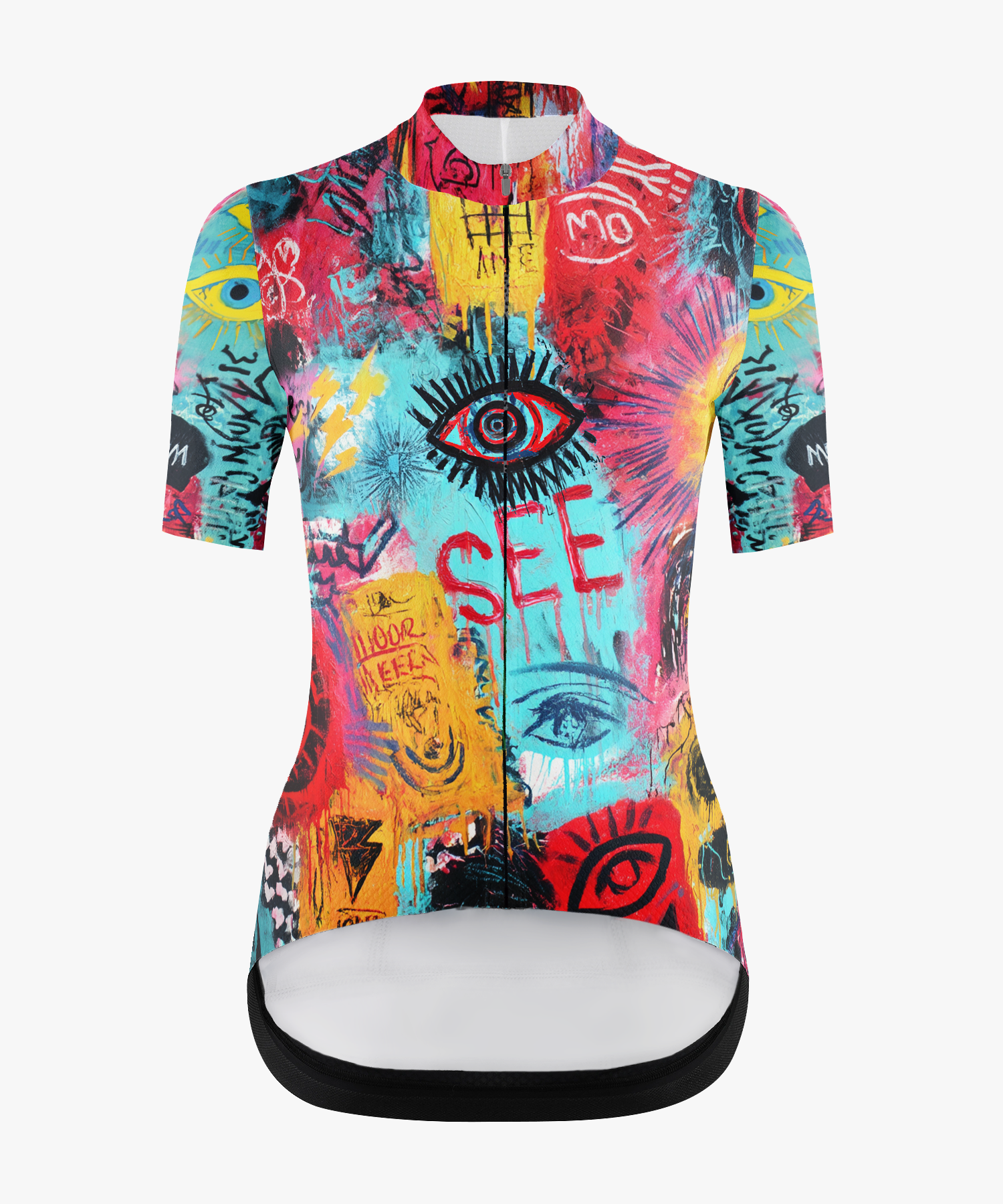 Women's Graffiti Eye Graphic Cycling Jersey