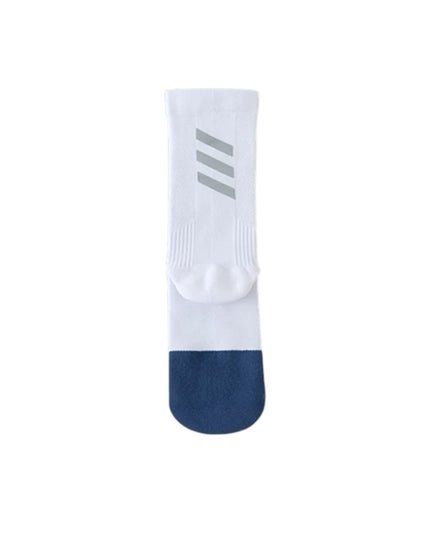 One Size Reflective Stripe Mid-Calf Cycling Socks