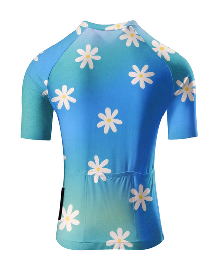 ROCKBROS Women's Daisy Field Floral Pro Aero Cycling Jersey