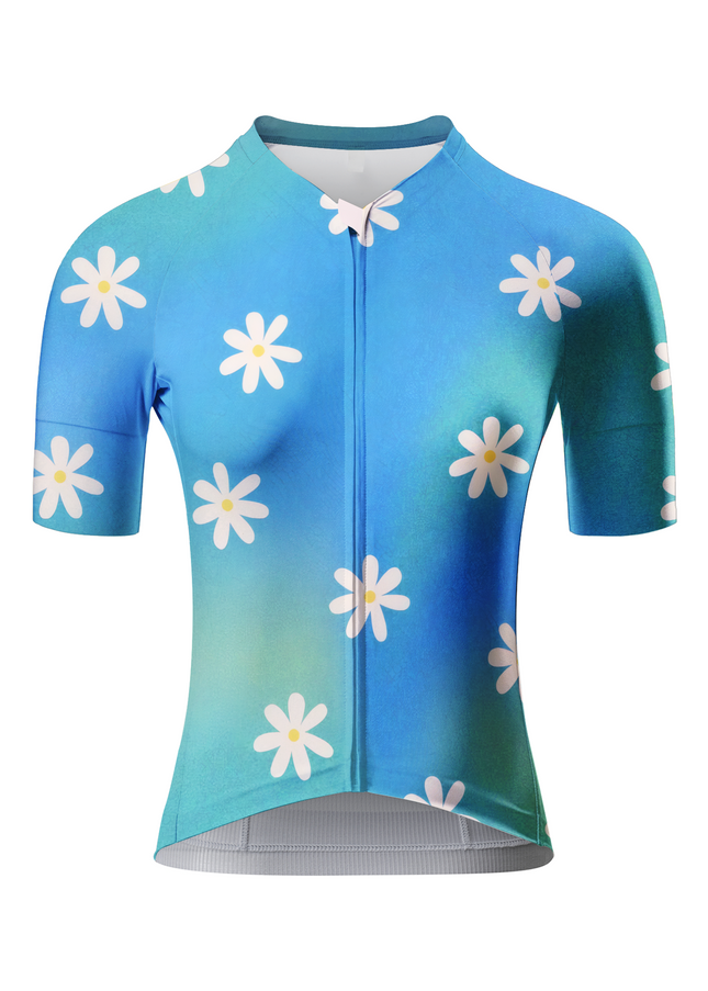 ROCKBROS Women's Daisy Field Floral Pro Aero Cycling Jersey