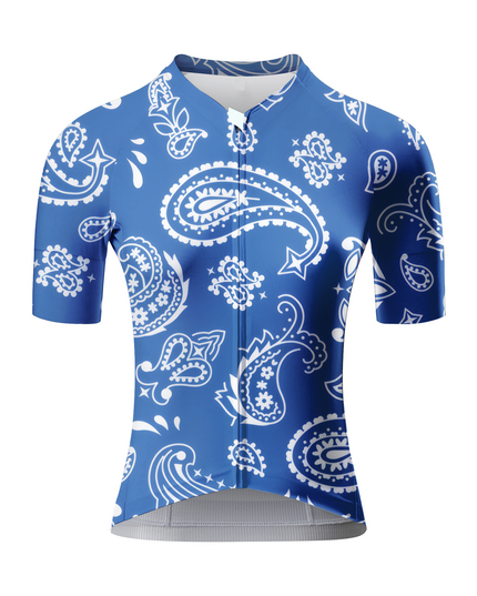 ROCKBROS Women's Vintage Paisley Print Pro Aero Cycling Jersey
