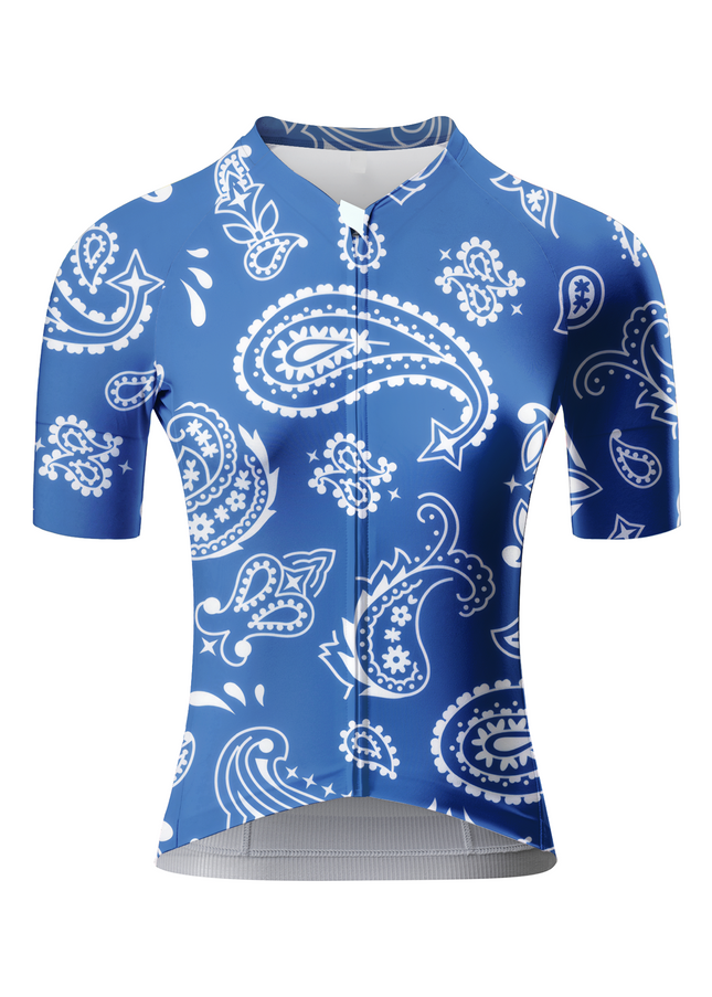 ROCKBROS Women's Vintage Paisley Print Pro Aero Cycling Jersey