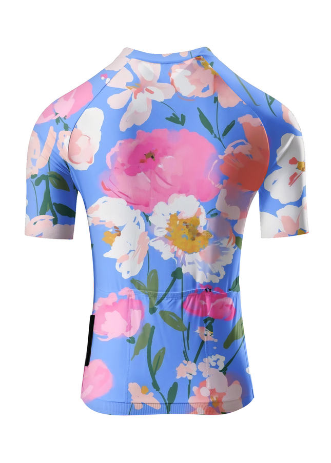 ROCKBROS Women's Watercolor Floral Pro Aero Cycling Jersey