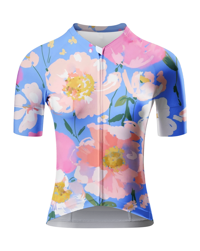 ROCKBROS Women's Watercolor Floral Pro Aero Cycling Jersey