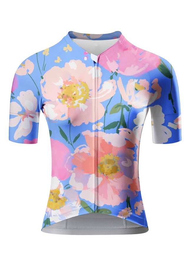 ROCKBROS Women's Watercolor Floral Pro Aero Cycling Jersey