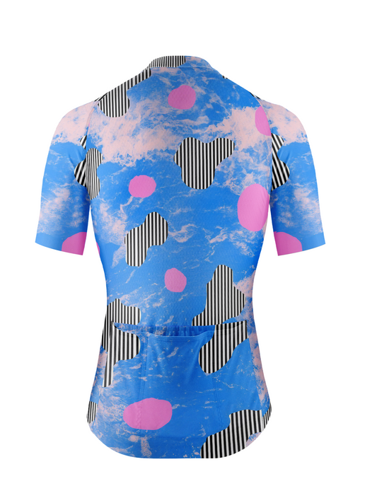 RockBros Women's "Surreal Skies" Pop-Art Collage Cycling Jersey