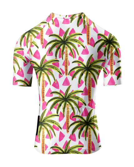 ROCKBROS Women's Tropical Palm Tree Pro Aero Cycling Jersey