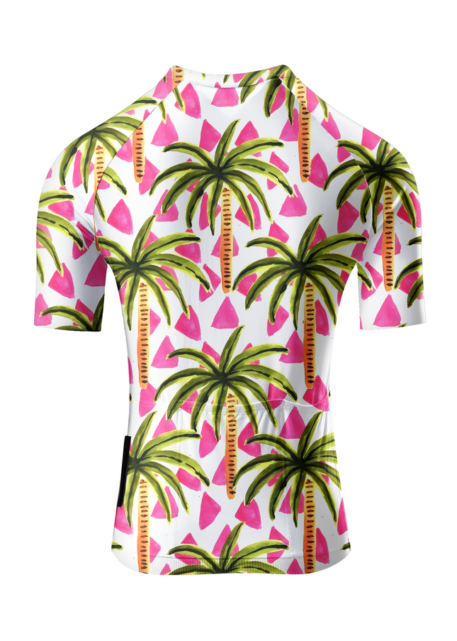 ROCKBROS Women's Tropical Palm Tree Pro Aero Cycling Jersey