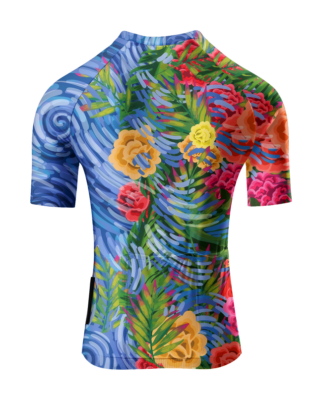 ROCKBROS Women's Impressionist Floral Art Pro Aero Cycling Jersey