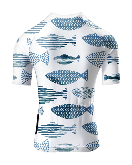 ROCKBROS Women's Whimsical Fish Pattern Pro Aero Cycling Jersey