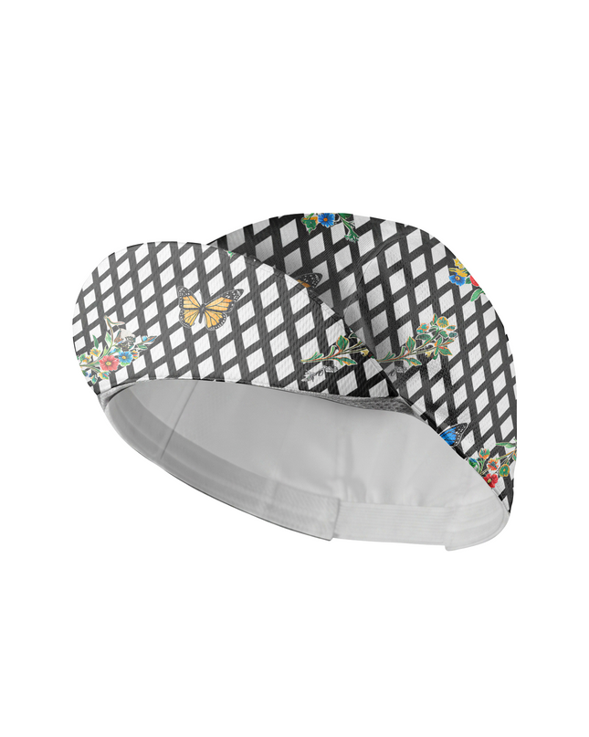 ROCKBROS Butterfly Retro Diamond-Check Cycling Adapt Cap