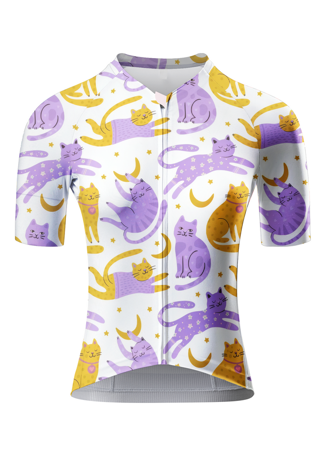 ROCKBROS Women's Celestial Cat Night Pro Aero Cycling Jersey