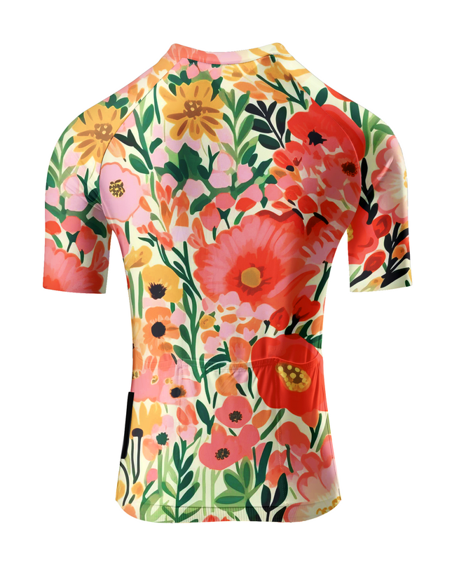 ROCKBROS Women's Garden Floral Impressionist Pro Aero Cycling Jersey