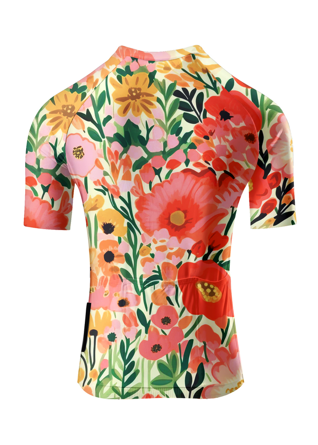 ROCKBROS Women's Garden Floral Impressionist Pro Aero Cycling Jersey