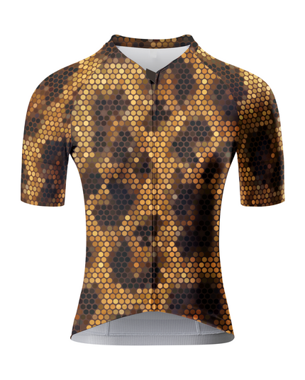 ROCKBROS Women's Halftone Leopard Cycling Jersey